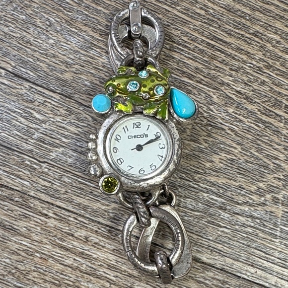 Chico’s Frog Charm Bracelet Watch – Whimsical Statement Piece main image 6